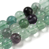 Perles de fluorite (naturelle) de 8 mm, fil de 15 à 16 po