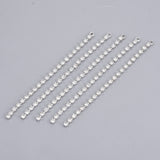 Rhinestone Chain Tassels, 1 Strand Silver 4/pk