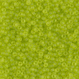 11/0 Miyuki Seed Beads #0143F Matte Chartreuse 22g
