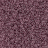 11/0 Miyuki Seed Beads #0142F Tr Matte Smoky Amethyst 22g