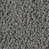11/0 Miyuki Seed Beads #0499 Opaque Falcon Grey 22g