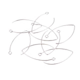 Stainless Steel V-Shape Earring Hooks 100/pk