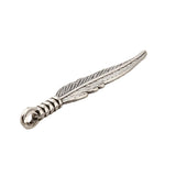 Feather Metal Pendant 32x7mm Antique Silver 10/pk