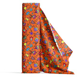 Indigène Paisley Orange 100% coton - Prix par mètre