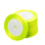Ruban Satin 6mm Jaune Vert 25yd