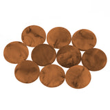 Resin Cabochons, Round 18mm Matte Marble Dark Amber 10/pk