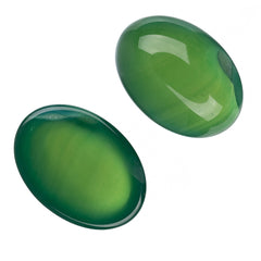 13x18mm Agate Sea Green (Natural/Dyed) Cabochons 2/pk