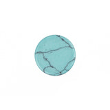 Gemstone Cabs, Round 12mm Turquoise (Synthetic/Dyed) 2/pk