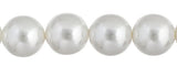 Czech Glass Pearls 8mm White 22/Strand