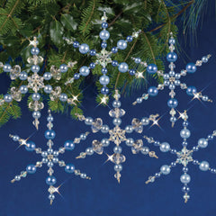 Ornament Kit - Blue Snowflakes - Makes 6
