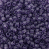 8/0 Toho Seed Beads #19F Tr Frosted Sugar Plum 8-9g Vial
