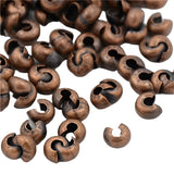 Couvercle à Sertir 4mm Cuivre Antique 100/pk