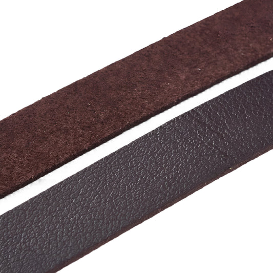 Faux Leather Lace 10mm Dark Brown 1m