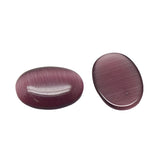 Cat Eye Cabochons, Oval 18x13mm Purple 10/pk