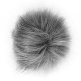Pom Pom Faux Fur 5" Grey