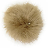 Pom Pom Faux Fur 5" Brown