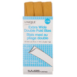 Extra Wide Double Fold Bias Tape Gold 3yds
