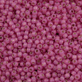 8/0 Toho Seed Beads #2106 Silver Lined Milky Mauve 8-9g Vial