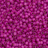 6/0 Toho Seed Beads #2107 S/L Milky Hot Pink 8-9g Vial
