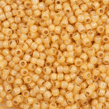 6/0 Toho Seed Beads #2110 S/L Milky Light Topaz 8-9g Vial