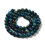 Tiger Eye Blue Beads 6mm Round (Natural/Dyed) 15-16" Strand