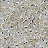 Perles de rocaille Toho 6/0 #21 Flacon de cristal doublé d'argent 8-9g