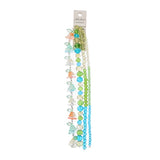 Crystal Lane Flowers Pink Yellow, Teal, Green Mix 7in