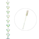 Crystal Lane Lotus 10mm Green & Blue Mix 7in