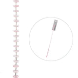 Crystal Lane Flower Caps 8mm Pink 7in