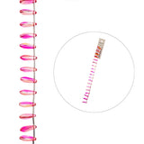 Crystal Lane Teardrop 8x14mm Yellow & Pink 7in