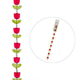 Crystal Lane Tulips 14x16mm Red 7in