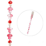 Crystal Lane Mushrooms Pink & Red Mix 7in