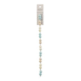 Crystal Lane Pears 8mm White, Cream & Aqua Blue Mix 7in