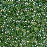 Crystal Lane DIY Flat Back Pearls 5mm Dark Green AB 575/pk