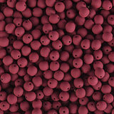 Czech Glass Beads 4mm Round Velvet Maroon Brown 46/Strand
