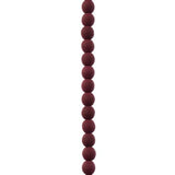 Czech Glass Beads 4mm Round Velvet Maroon Brown 46/Strand