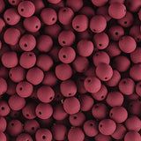 Czech Glass Beads 6mm Round Velvet Maroon Brown 30/Strand
