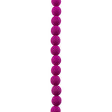 Czech Glass Beads 6mm Round Velvet Fuchsia 30/Strand
