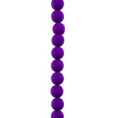 Czech Glass Beads 8mm Round Velvet Violet 23/Strand