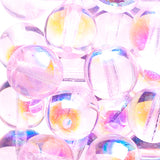 Czech Round Druk Beads 3mm Transparent Rose AB 62/strand