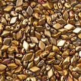 Matubo Czech Gemduo Beads Crystal Gold Rainbow 13g