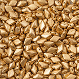 Matubo Czech Gemduo Beads Crystal Bronze Pale Gold 13g