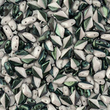 Matubo Czech Gemduo Beads Polychrome Mint Chocolate Cream 13g