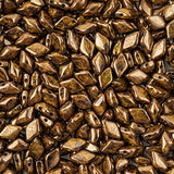 Matubo Czech Gemduo Beads Limon Senegal Brown Violet 13g