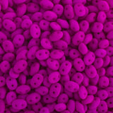 Matubo Czech Superduo Beads Alabaster Violet Neon 22g