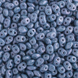 Matubo Czech Superduo Beads Chalk Blue Luster 22g