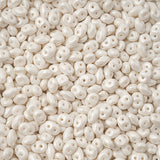 Matubo Czech Superduo Beads Pearl Shine White 22g