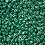 Matubo Czech Superduo Beads Pearl Shine Light Green 22g