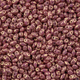 Matubo Czech Miniduo Beads Chalk Violet Luster 13g