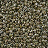 Matubo Czech Miniduo Beads Chalk Lazure Blue 13g